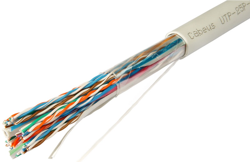 

Кабель витая пара U/UTP 5 кат. 25 пар Cabeus UTP-25P-Cat.5-IN-LSZH 24AWG(0.50 мм), медь, одножильный (solid), внутренний, LSZH, нг(A)-HF, серый, цена, UTP-25P-Cat.5-IN-LSZH