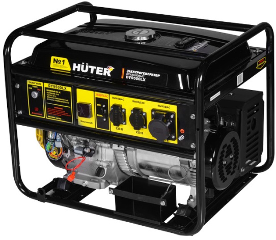 Изображение товара Генератор Huter DY9500LX бензиновая электростанция 8.5 кВт 220/380 В