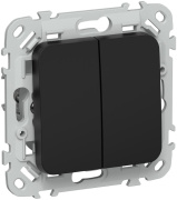 фото Переключатель двухклавишный  IEK FI-V22-0-10-1-K02