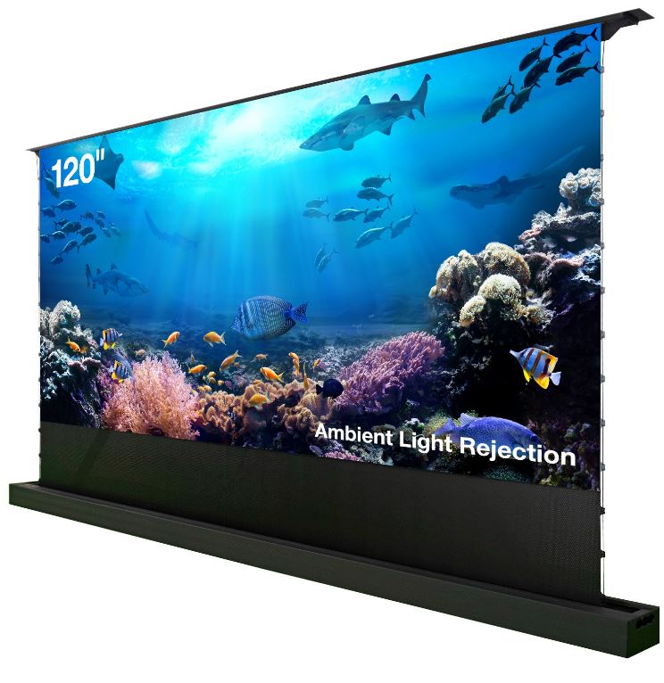 

Экран Cactus CS-PSFRALR-263X148 FloorRising 16:9 напольный рулонный черный (моторизованный), CS-PSFRALR-263X148