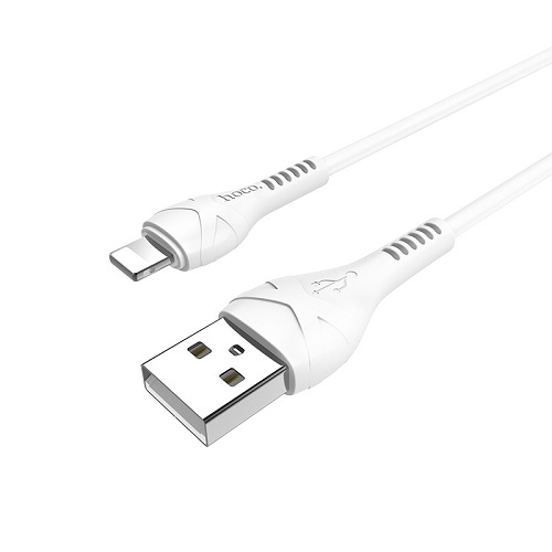 

Кабель интерфейсный USB 2.0 Hoco X37 6931474710499 AM/Lightning, белый, 1м, X37