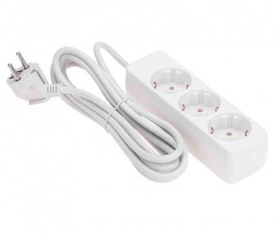

Удлинитель PROconnect 13-4209 3 гнезда, 3м, 3х0,75мм2, с/з, белый, 13-4209