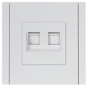 фото Розетка компьютерная IEK FP-K20-2-K01