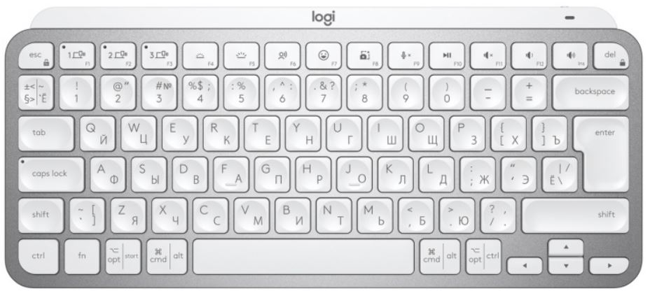 

Клавиатура Logitech MX Keys Mini 920-010514 белый, MX Keys Mini