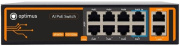 фото Коммутатор PoE  Optimus U1I-8F2b/2F