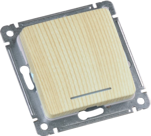 Изображение товара Выключатель одноклавишный HEGEL ВС10-412-02 для домашнего и коммерческого использования