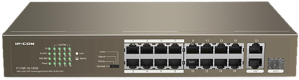 фото Коммутатор неуправляемый IP-Com F1118P-16-150W в Омске