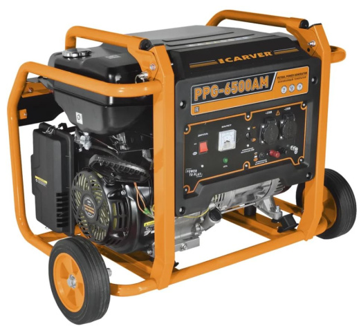 Изображение товара Генератор бензиновый CARVER PPG-6500АM