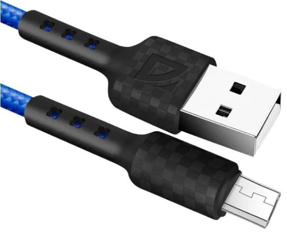 Изображение товара Кабель Defender F181 micro-USB с плетеной нейлоновой оплеткой