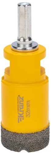 Изображение товара Алмазная коронка KRANZ KR-92-1015 для бетона керамогранита и металла 32 мм