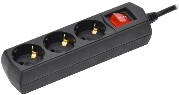 

Удлинитель сетевой GENERICA WYP10-10-03-03-ZK-K02-G У03В 3м (3 розетки) черный (пакет ПЭ), WYP10-10-03-03-ZK-K02-G