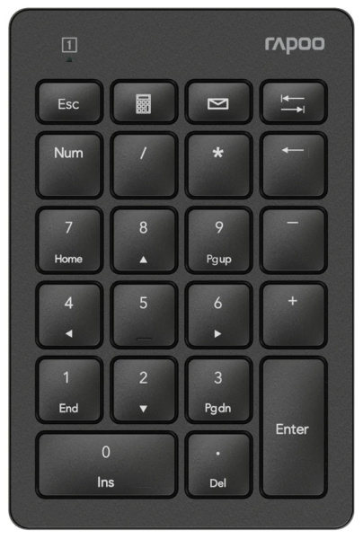 Изображение товара Цифровой блок клавиатуры Rapoo K50-BL для набора чисел