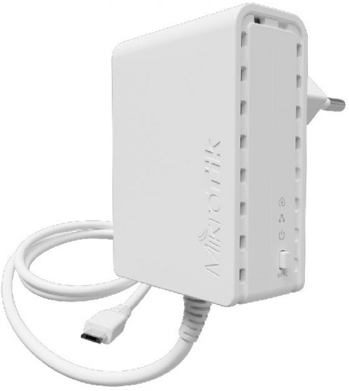 

Блок питания Mikrotik PL7400 PWR-LINE power supply (supports Data over Powerlines) with microUSB connector, Type C plug (commonly used in Europe, Sout, PL7400