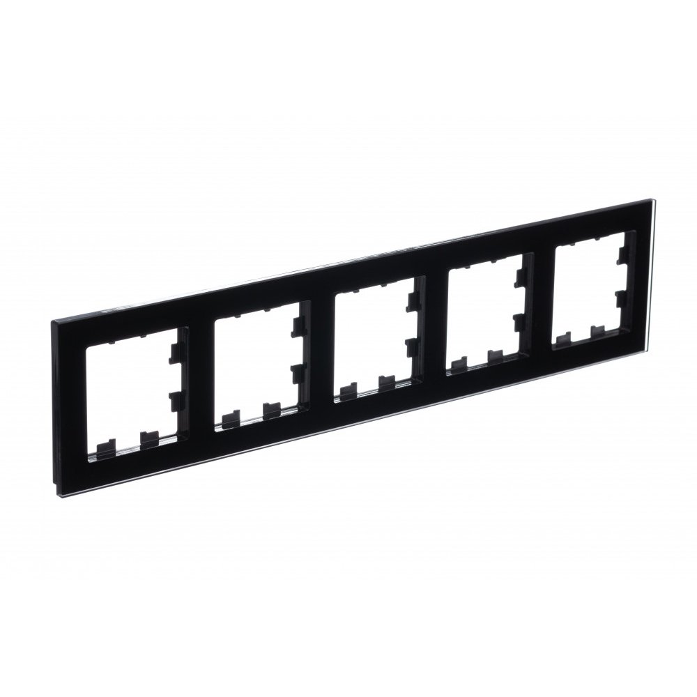 

Рамка пятерная Systeme Electric ATN321005 AtlasDesign NATURE Органическое стекло Черный, ATN321005