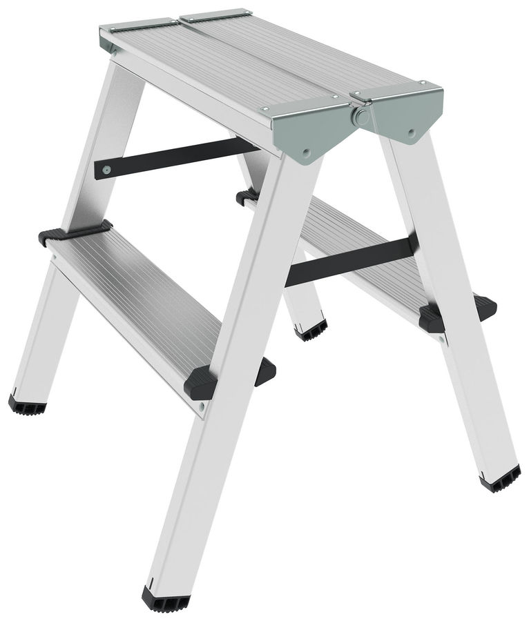 

Стремянка алюминиевая НОВАЯ ВЫСОТА NV 1120 двусторонняя, 2ступ., NV 1120