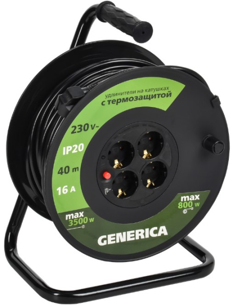 Изображение товара Удлинитель на катушке GENERICA WKP20-16-04-40-G