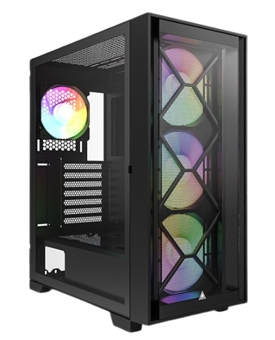 

Корпус ATX Montech AIR 1000 PREMIUM BLACK без БП, боковая панель из закленного стекла, USB 2.0, 2*USB 3.2, audio, AIR 1000 PREMIUM BLACK