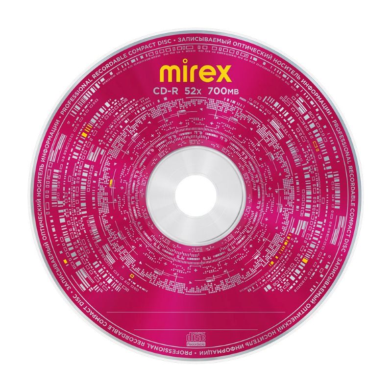 

Диск CD-R Mirex 229121 700 Mb, 52х, Maximum, Бум. конверт (1), (1/600), 229121