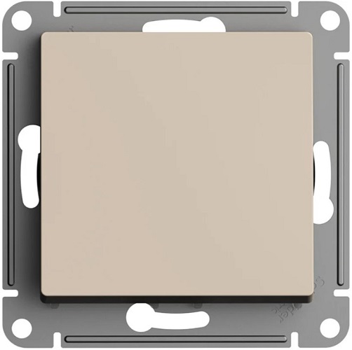 

Выключатель одноклавишный Systeme Electric ATN001221 AtlasDesign 2-полюсный, 10А, механизм, Песочный, ATN001221