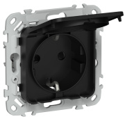 фото Розетка с заземлением  IEK FI-R16-16-1-44-K02
