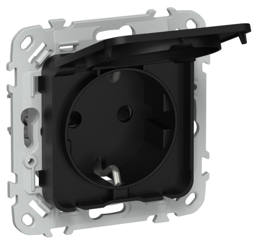 Изображение товара Розетка IEK FI-R16-16-1-44-K02 FLITE с заземлением и крышкой