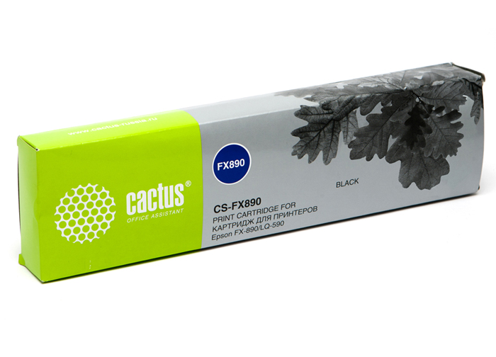 

Картридж Cactus CS-FX890 черный для Epson FX-890/LQ-590, CS-FX890