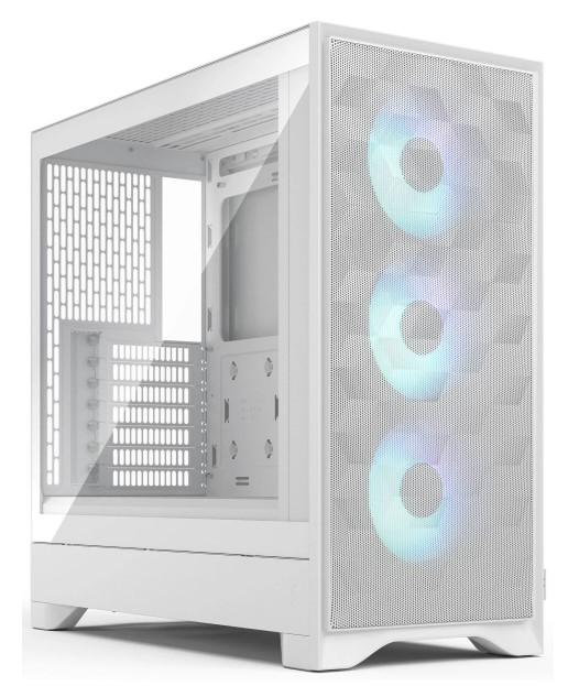 Корпус ATX Fractal Design FD-C-POA2A-04 без БП, боковая панель из закалённого стекла, USB Type-C, USB 3.2, белый