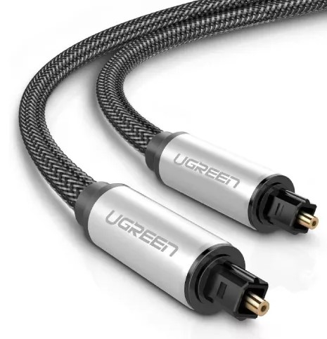 

Кабель UGREEN AV108 10540_ Toslink Optical Male To Male Audio Cable. Длина: 2м. Цвет: серебристо-черный, AV108