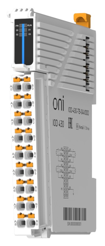 

Модуль аналогового ввода ONI IOD-430-TB-04V000 IOD 430 4 сигнала напряжения, IOD-430-TB-04V000