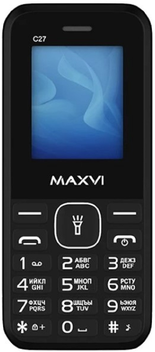 

Мобильный телефон MAXVI C27 4620039115467 black, C27