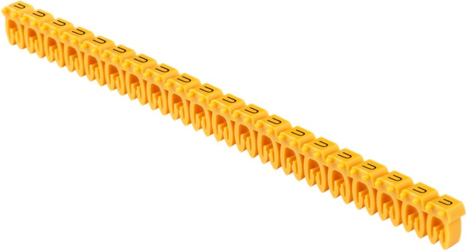 

Маркер на кабель IEK UMK-KE1-U открытого типа KE 0,75-1,5мм2 символ "U" (200шт/упак), UMK-KE1-U