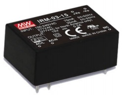 

Преобразователь AC-DC сетевой Mean Well IRM-03-5 3Вт, вход 85…305В AC 47...440 Гц, 120...370B DC, выход 5В/600мА, изоляция 3000В AC, в корпусе на плат, IRM-03-5