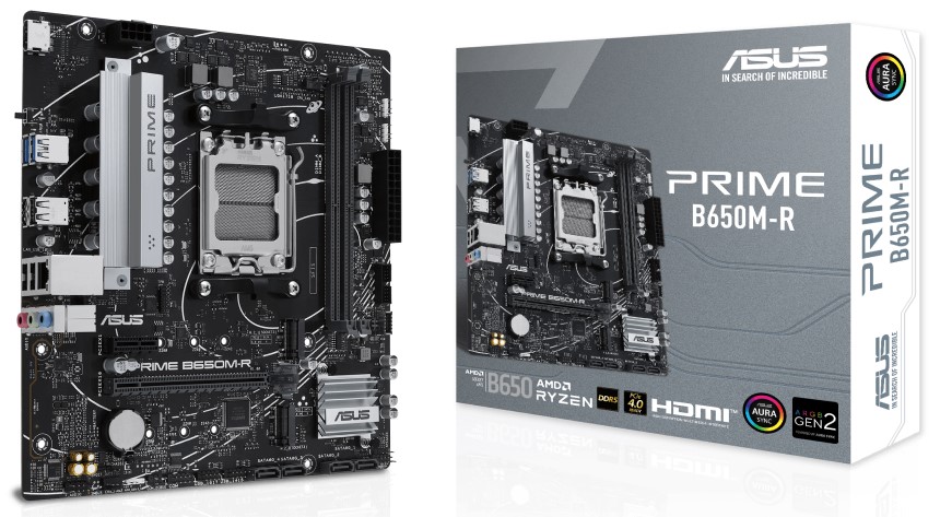 

Материнская плата mATX ASUS PRIME B650M-R 90MB1H30-M0EAY0 (AM5, AMD B650, 2*DDR5 (7200), 4*SATA 6G RAID, 2*M.2, 3*PCIE, 2.5Glan, HDMI, 2*USB 3.2, 4*US, PRIME B650M-R