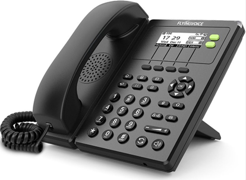 

Телефон VoiceIP Flying Voice FIP10P 2xEthernet 10/100, LCD 128x64, 2 аккаунта SIP, 6-ти сторонняя конференция, Wi-Fi, PoE, FIP10P