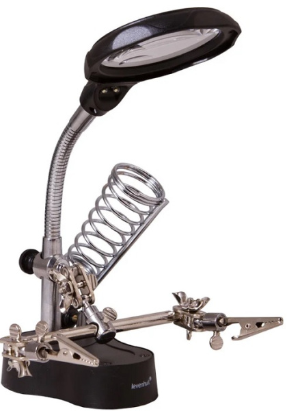 Изображение товара Настольная лупа Levenhuk Zeno Desk D3 с подсветкой и двумя линзами