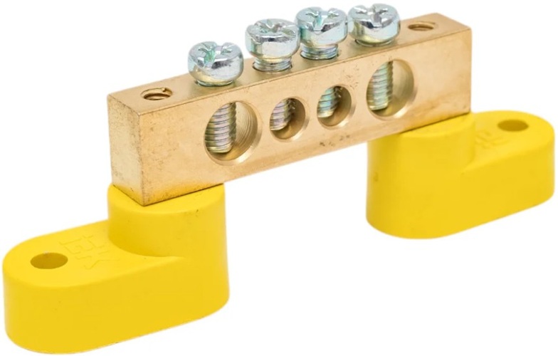 

Шина IEK ШНИ-8х12-4-У2-Ж PE земля на двух угловых изоляторах (YNN10-812-4C2-K05), ШНИ-8х12-4-У2-Ж