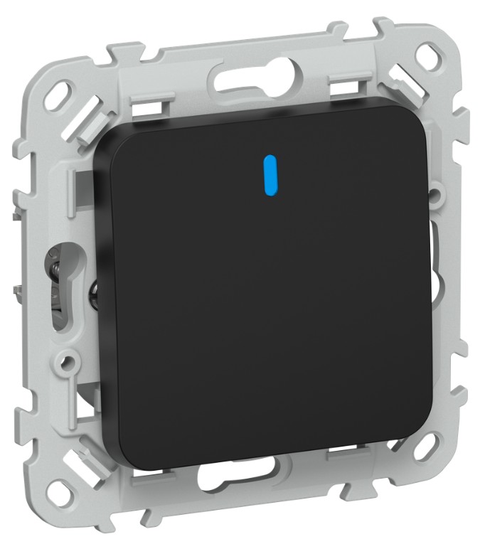 

Выключатель одноклавишный с подсветкой IEK FI-V10-1-10-1-K02 FLITE 10А ВС11-1-1-ФлЧ черный, FI-V10-1-10-1-K02