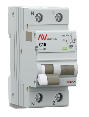 

Автомат дифференциальный EKF rcbo10-1pn-16C-100-ac-av DVA-10 1P+N 16А (C) 100мА (AC) 10кА AVERES, rcbo10-1pn-16C-100-ac-av