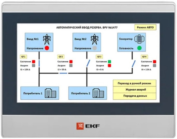 Изображение товара Панель оператора EKF RSC-10E PRO-Screen 10.1 дюйм подключение RS-232 RS-485