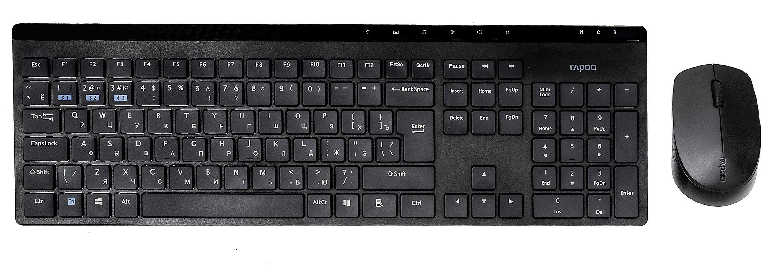 

Клавиатура и мышь Wireless Rapoo 8110M цвет - черный, 8110M