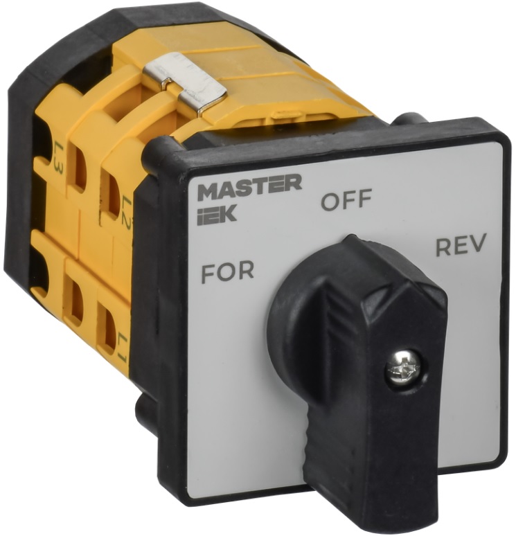

Переключатель кулачковый IEK MI-CS10-010-011 стандартная рукоятка 10А схема 11, MI-CS10-010-011