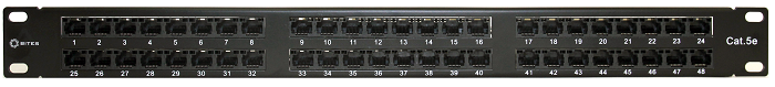 

Патч-панель 19, 48xRJ45, UTP, Кат. 5е 5bites PPU55-06 KRONE, 110, Dual IDC, PPU55-06