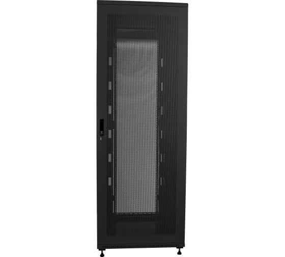 

Шкаф напольный 19", 42U W&T D4280100BWTWOF 800x1000 мм, передняя дверь перф., задняя перф., цвет чёрный. Без вент., D4280100BWTWOF