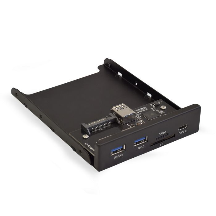 

Планка Exegate U3H-621 EX283578RUS USB на переднюю панель, 3,5", 2*USB3.0+1*TypeC+1*SD+TF card, черная, металл, подсоединение к мат. Плате, U3H-621