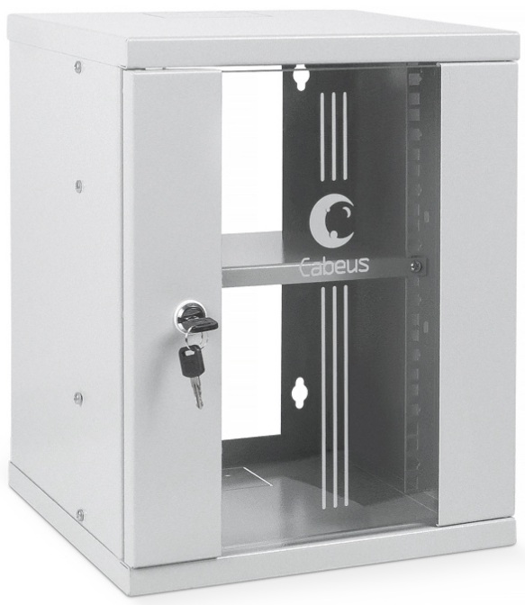

Шкаф Cabeus WSC-8U настенный 10" 8U 315x325x405mm (ШхГхВ) дверь стекло, WSC-8U