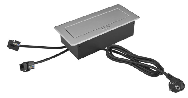 Изображение товара Блок розеток Cactus CS-SOCKET-EU2-USBA/C-NET