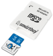 фото Карта памяти SmartBuy SB64GMSDU1BLUE01