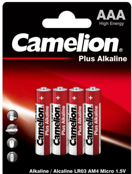 фото Батарейка  Camelion Plus Alkaline LR03 BL-4 в Казани