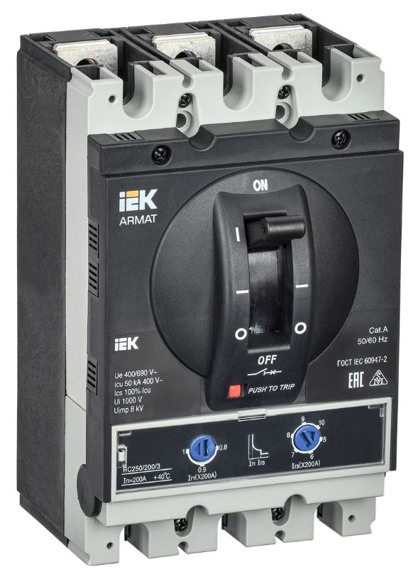 

Автоматический выключатель в литом корпусе IEK AR-MCCB-3G-050-0200A-ATUC ARMAT 3P G 50кА 200А ТМ регулируемый, AR-MCCB-3G-050-0200A-ATUC