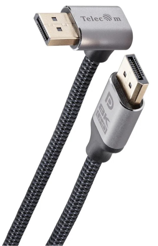 

Кабель интерфейсный DisplayPort Telecom TCG751-1.5M соединительный 1.4V 8K/60Hz R-Angle 1.5м, медь, TCG751-1.5M